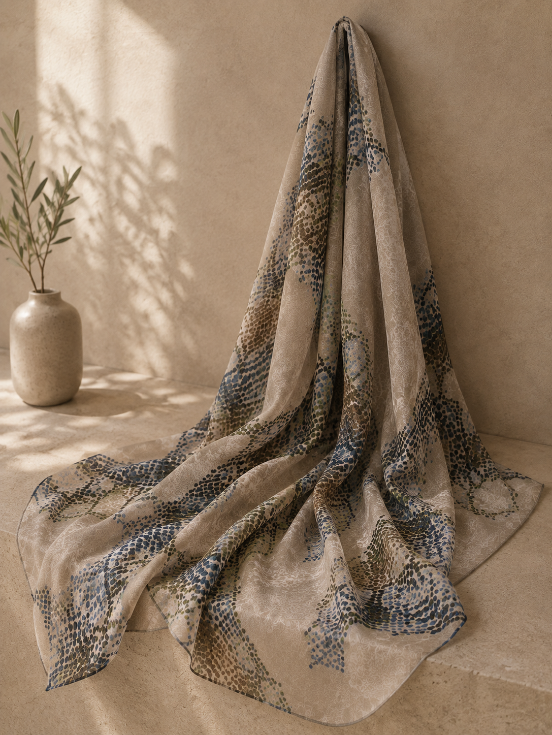 Blue Mosaic Essential Viscose