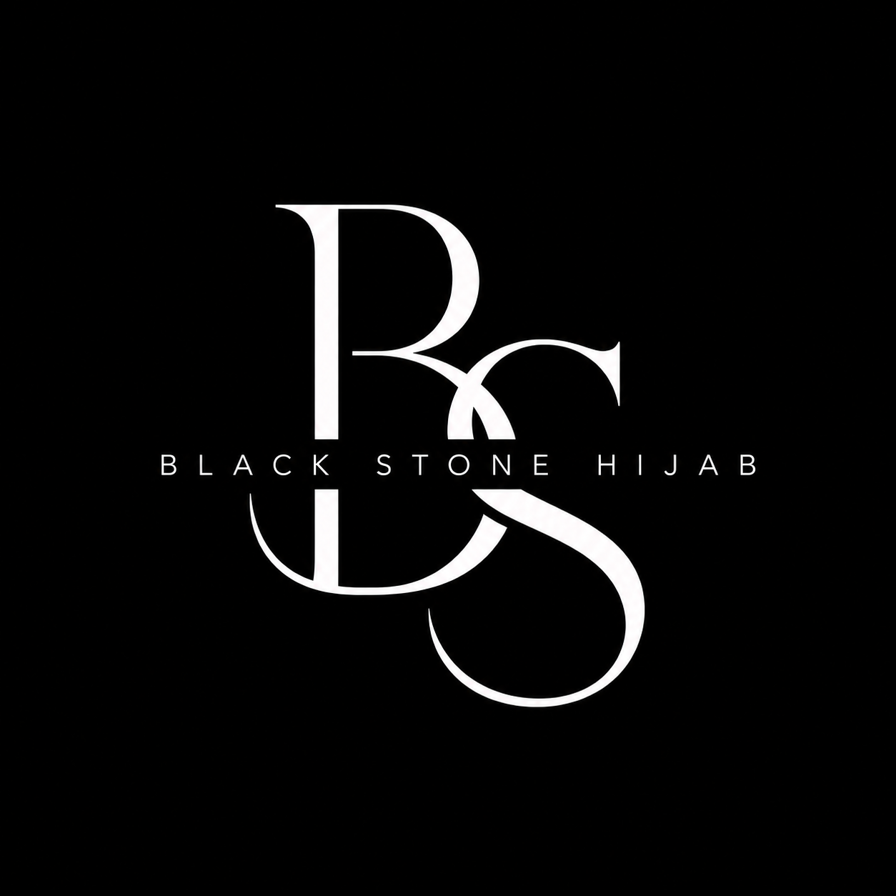 Black Stone Hijab