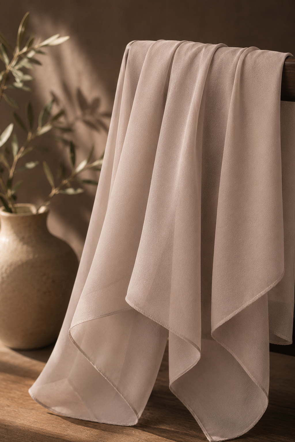 Light Taupe Chiffon